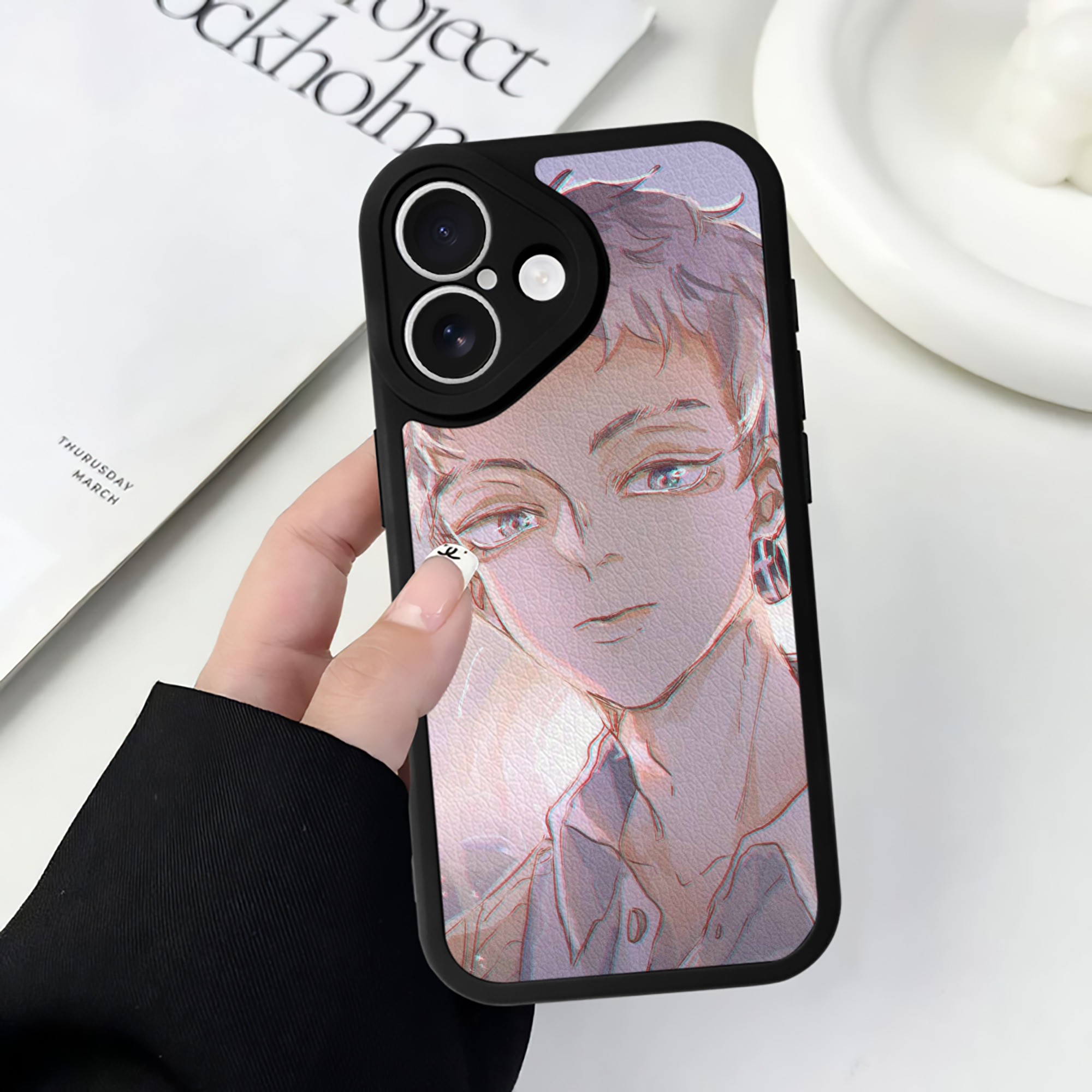 （画像用） 東京リベンジャーズ Tokyo Revengers 【iPhone 16シリーズ対応】シリコンスマホケース（レザー調） 材質：シリコン